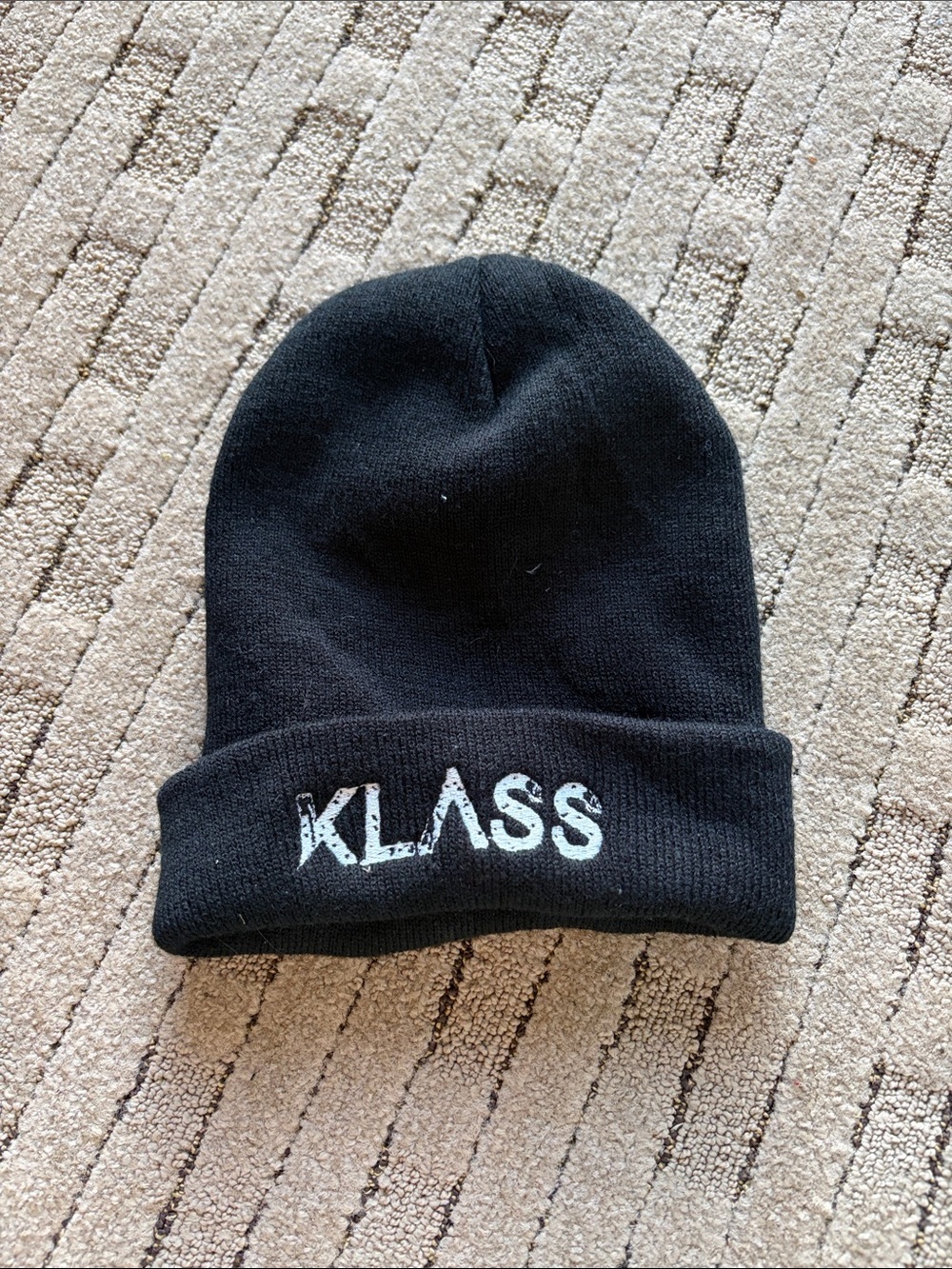 Klass Black Knit Beanie - Picture 1 of 2